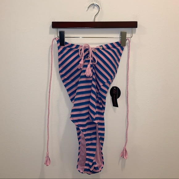 BRAND NWT No Boundaries Pink & Blue Swimsuit sz S - Picture 2 of 14